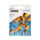 Батарейка алкалиновая Mirex, LR936, AG9, 1.5В, блистер, 6 шт