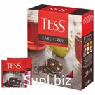 Чай TESS (Тесс) «Earl Grey», черный, с цедрой лимона, 100 пакетиков в конвертах по 1,8 г