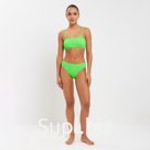 Купальник раздельный однотонный женский MINAKU, размер 46, зелёный