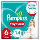 Подгузники-трусики Pampers 6 15+кг 14шт Артикул: 3832