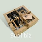 Мужская серия BRUTAL COLLECTION Подарочный бокс мужской 2 “Освежающий” В наборе: шампунь для мужчин Для роста волос, гель для душа Освежающий, натуральное мыло ручной работы мужское, мочалка банная джутовая Артикул: 1963