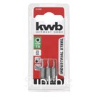 Бита KWB INDUSTRY, TORX8, сталь TQ60, 25 мм, 3 шт