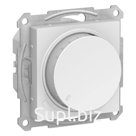 Светорегулятор поворотно-нажимной AtlasDesign 400Вт механизм бел. SE ATN000123