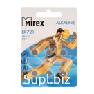 Батарейка алкалиновая Mirex, LR721, AG11, 1.5В, блистер, 6 шт