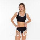 Купальник женский раздельный, цвет чёрный, размер 42