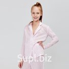 Рубашка для девочки MINAKU: Light touch цвет розовый, рост 122