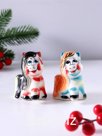 Фигурка фарфор гжель «Конь Пони», 6.5×5×3.5 см, цветной