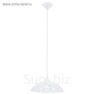 Светильник VETRO 1x60Вт E27 белый 35x35x110см