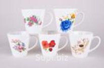 Кружка 360мл Цветочный микс (5 диз)