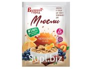 Мюсли 5 злаков шоколадные со льном, 50 гр.