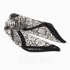 Платок женский MINAKU, размер 70×70 см, чёрный