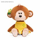 Мягкая игрушка «Обезьянка Отиша в желтом платье», 15 см