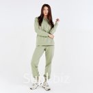 Костюм женский (худи, брюки) MINAKU: Casual Collection цвет фисташковый, размер 48