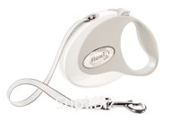 Поводок-рулетка Flexi Style tape S 3m 12 kg white