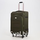 Чемодан средний 52 л (M), отдел на молнии, кодовый замок, с расширением, цвет хаки