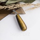 Подвеска капля объемная "Тигровый глаз"