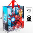 Пакет подарочный «Железный человек»,23х27х11.5 см, упаковка, Мстители