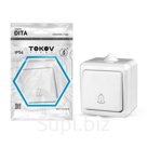 Кнопка звонка TOKOV ELECTRIC, Dita, IP54, 10А, 250В, белый, TKL-DT-DB-C01-IP54