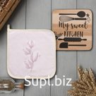 Набор кухонный Sweet: прихватка 19×19 см, подставка под горячее