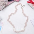 Бусы крошка мелкая "Розовый кварц", 45см