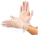 Перчатки виниловые неопудренные БЕЛЫЙ S, L, M, XL (4,5 гр.)02