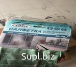 Салфетка из микрофибры для стекол и зеркал с бамбуковым волокном 30х40см, 300г/кв.м