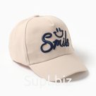 Кепка детская MINAKU "Smile" беж, р-р 50-52