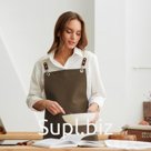 Фартук Этель Minimalist design, 60×70 см, лён 45%, хлопок 55%, 395 г/м²