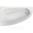 Ванна акриловая Cersanit Joanna 140×90 см, левая, без ножек, каркаса и панели