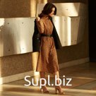 Платье миди женское MINAKU: Silk pleasure, шоколадное, размер 42