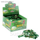 Жевательная резинка Shock 2 Shock Зелёное яблоко, с жидким центром, 4 г