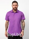 Рубашка Bawer 1AKS01 муж. 80% хлопок;20% вискоза  Однотонная КОРОТКИЕ Slim Fit (Фиолетовый 04) Короткий рукав
Артикул: 1AKS01-04