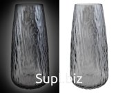 Flower vase "Kora" Size 6x22cm, dark glass