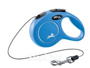 Поводок-рулетка Flexi New Classic CAT cord XS 3m 8 kg blue