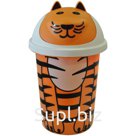 Корзина для игрушек, бумажного мусора, детская LittleAngel "Jungle", 10л, оранжевый