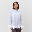 Рубашка женская льняная MIST, размер 52-54, цвет белый