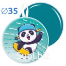Panda Slide on Snowboard 2 Item: 17511_conclusion