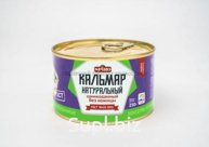 Кальмар натур.шинк.б/кожицы 250гр ж/б с/кл/СПИРО/