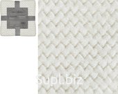 Decorative bedspread Zigzag flannel 200x220cm, density 250g/m2