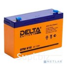 Delta DTM 612 12 А ч, 6В свинцово- кислотный аккумулятор
