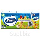 Платки бумажные носовые Zewa "Kids", детские, 10 пачек по 10шт.
