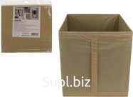 Organizer for storing things, 1 compartment. Size: 34x31x33 cm. Color: beige.