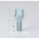 Болт M12x1,25, 68/45, hex17, конус, цинк
