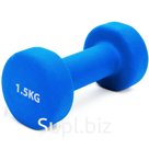 HKDB118 Гантель неопреновая 1,5 кг (синяя)