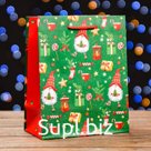 Пакет подарочный новогодний ламинированный «Салют подарков», 18×22.3×10 см Новый год