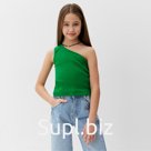 Топ для девочки MINAKU, цвет зелёный, рост 140 см