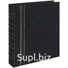 Альбом для монет OfficeSpace "Optima-Standard" 230*270 на кольцах, черный, 10л., иск. кожа