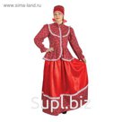 Русский народный женский костюм "Забава", головной убор, блуза, юбка, р-р 48