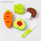 Деревянная игрушка «Овощи для резки» набор