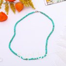Бусы шар №4 "Бирюза старая", 45см